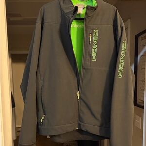 Cinch Gray and Bright Green Jacket